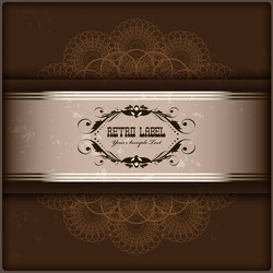 vintage invitation card on grunge background Vector Image