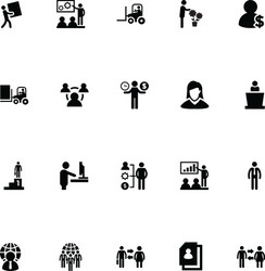 Human resources colored icons 1 Royalty Free Vector Image