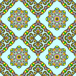 seamless pattern from abstract elements vector image