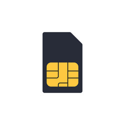 sim card icon flat design vector