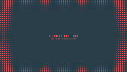 circular halftone pattern vignette rounded frame vector image