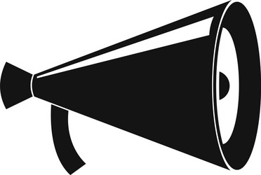 megaphone with handle icon simple style vector image