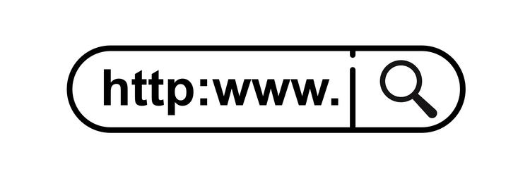search bar - element simple vector image