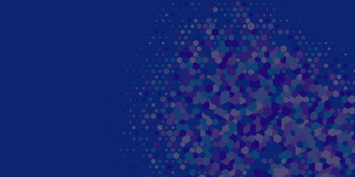 geometric multi size hexagon with color vector