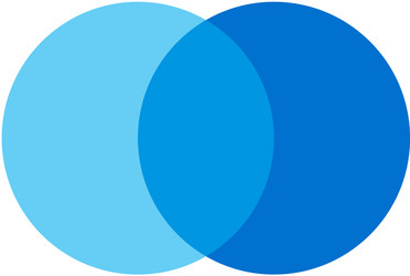 Overlapping Circles - Workflow & Data vector image