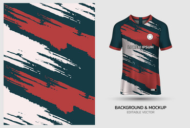 jersey mockup and background pattern design vector image