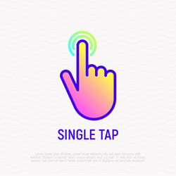 Touch Screen Tap Icon - Finger Gesture vector