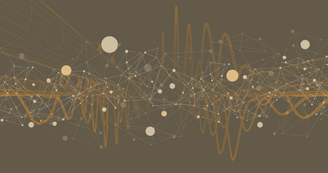 abstract background with a wireframe dynamic vector image