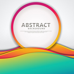 Abstract circle geometric pattern design vector