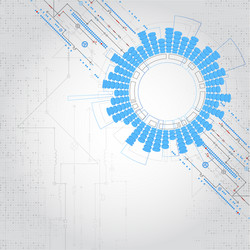 abstract technological background with various vector image