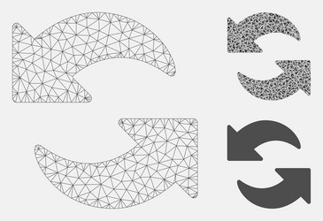 refresh mesh carcass model and triangle vector image
