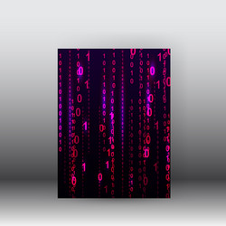 matrix style binary background poster vector