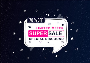 sale banner template designbig special offer Vector Image