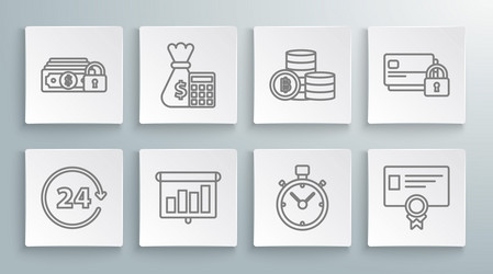 set line clock 24 hours schedule chart diagram vector image