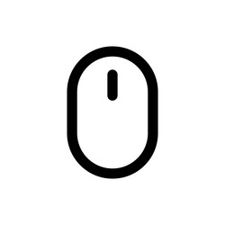 simple computer mouse icon vector image