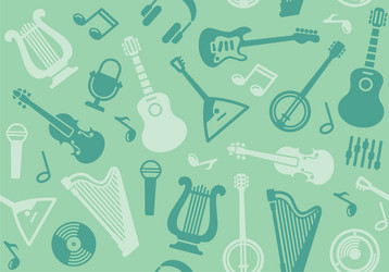 background with string musical instruments vector