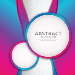 Abstract circle geometric pattern design vector