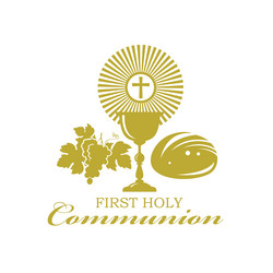 Holy communion chalice Royalty Free Vector Image