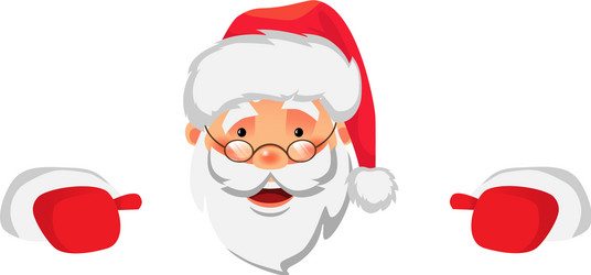 Smiling Santa Claus Vector Image