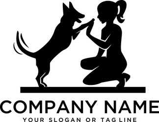 Dog Training Logo Concepts Vector Image