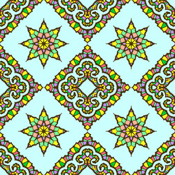 seamless pattern from abstract elements vector image