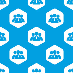 User group hexagon pattern vector