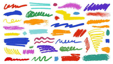 charcoal pencil curly lines graffiti strokes Vector Image