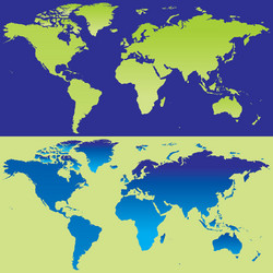 Detailed world map - most finest Royalty Free Vector Image