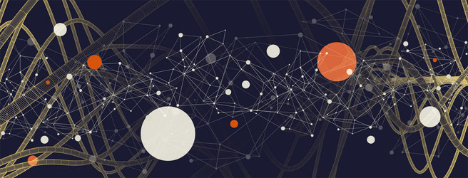 abstract background with a wireframe dynamic vector image