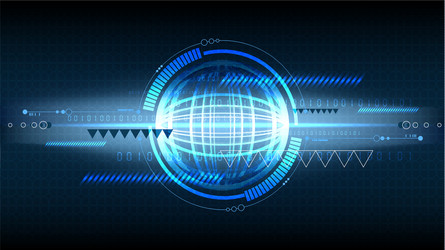 Abstract technological display background vector