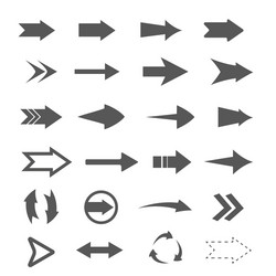 Arrows set arrow icon collection vector