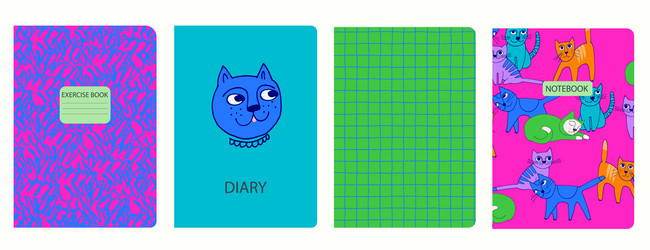 Cover page templates based on seamless patterns vector