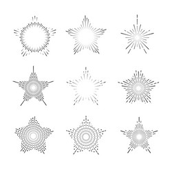 light rays of burst vector image