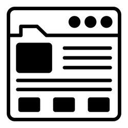 Web template icon user interface as a simple vector