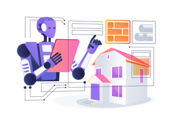 ai-optimized material selection abstract concept vector image