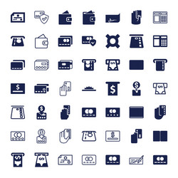 Credit icons vector