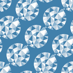 Geometric seamless pattern with gems vector