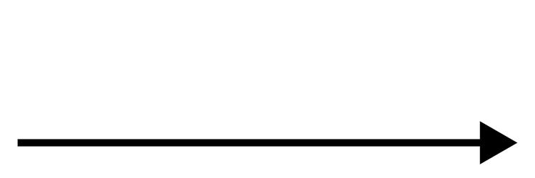 long oblong right arrow cursor pointer element vector image