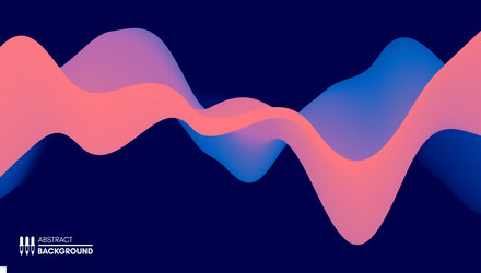 abstract wavy background with modern gradient vector image