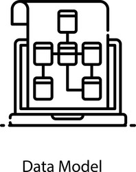Data model Royalty Free Vector Image - VectorStock
