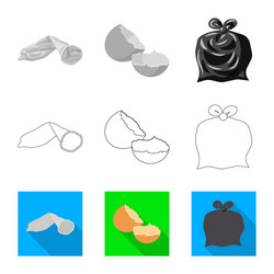 design dump and sort icon set vector image