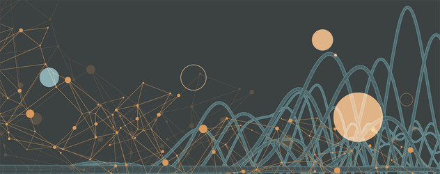 abstract background with a wireframe dynamic vector image
