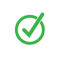 check icon mark list button vector image