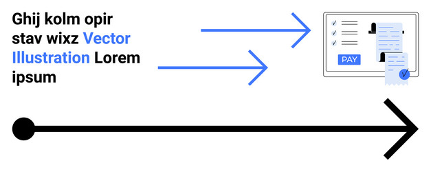 digital payment process with application forms vector image