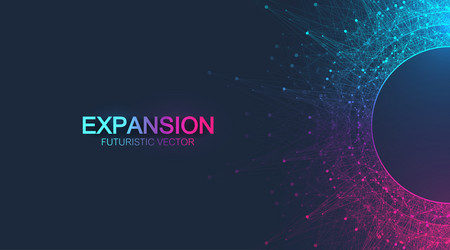 expansion of life colorful explosion background vector