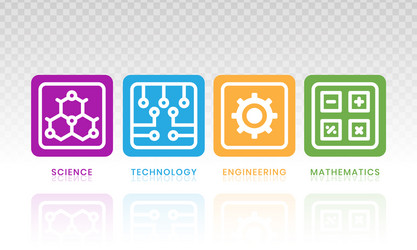 Steam education - science technology engineering Vector Image