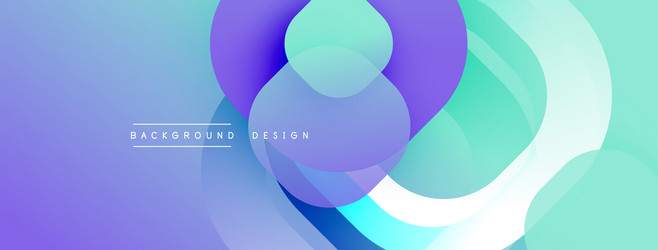 abstract fluid shapes overlap creating vibrant vector image