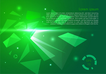 Abstract background with polygon explosion vector