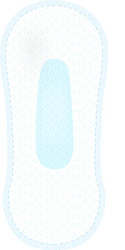 Pantyliner pad realistic composition vector