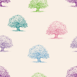 seamless background of colorful sketches abstract vector image
